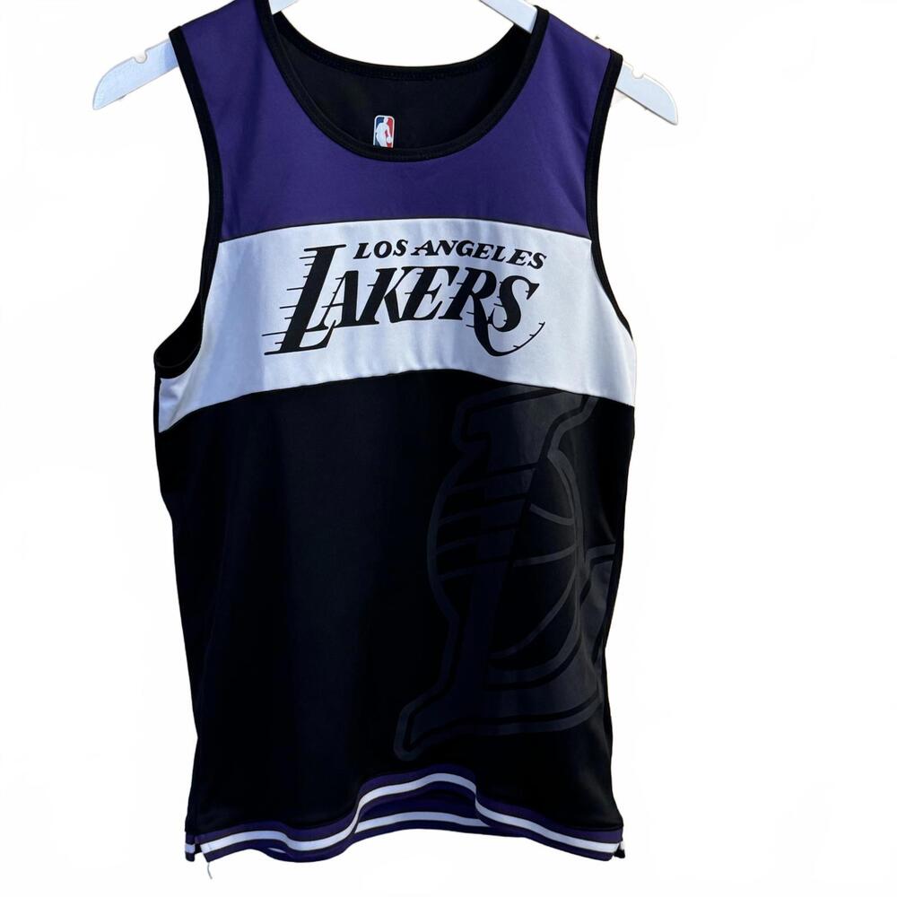 NBA Los Angeles Lakers Youth XL Jersey Sleeveless Tank Top Purple Black White